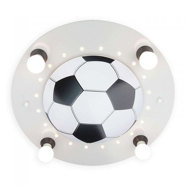  Elobra Elobra Football Ceiling Light, 4-bulb, Silver And White 