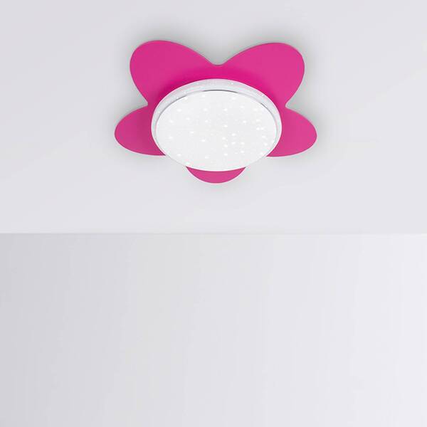  Elobra Elobra Led Ceiling Light Flower Starlight, Pink 