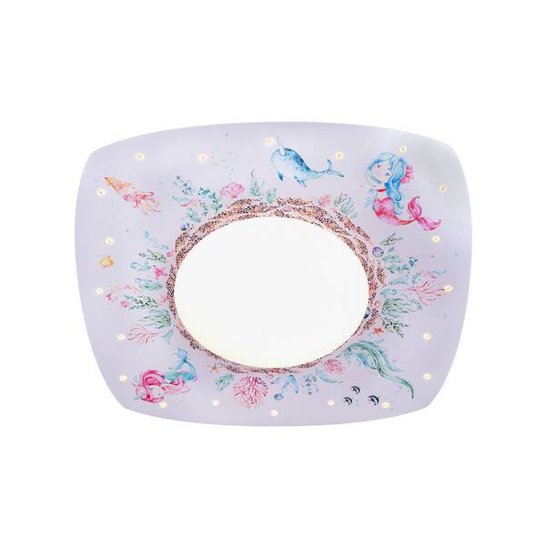  Elobra Elobra Led Ceiling Light Mermaids, 58 Cm, Colourful, Mdf Wood 