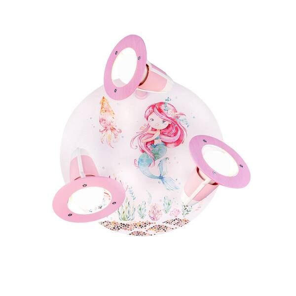  Elobra Elobra Mara Mermaid Ceiling Light, White/pink, ø 29 Cm, E14 