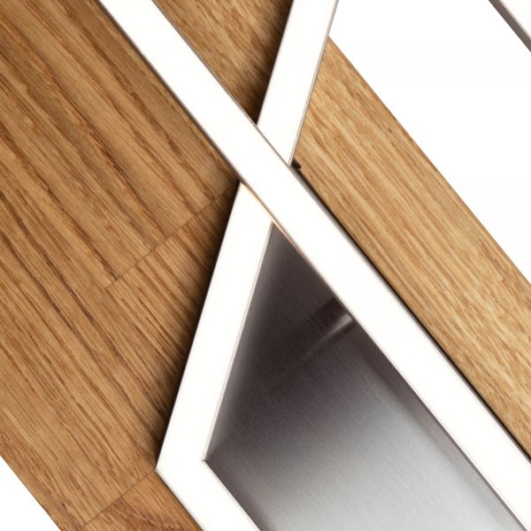  Elobra Elobra Panama Xl Led Ceiling Light, Natural Oak 