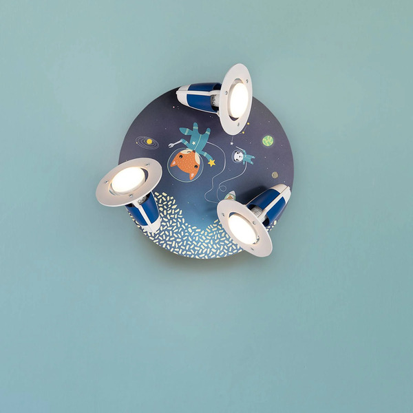  Elobra Elobra Rondell Space Mission Ceiling Light, Blue 