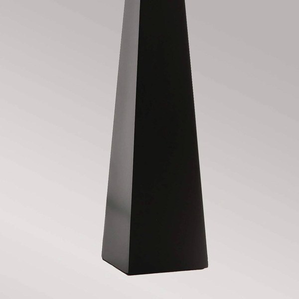  Elstead Elstead Ascent Table Lamp, Black, White Lampshade 