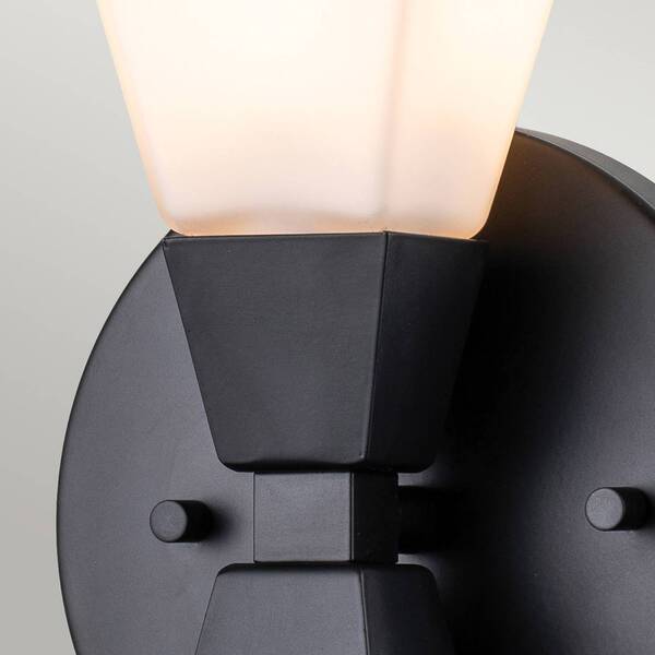  Elstead Elstead Bowtie Bathroom Wall Light, Matt Black, 1-bulb 