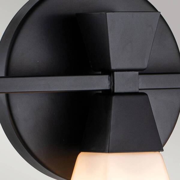  Elstead Elstead Bowtie Bathroom Wall Light, Matt Black, 3-bulb 