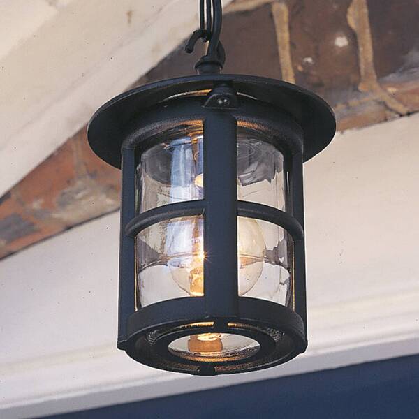  Elstead Elstead Hereford Outdoor Hanging Light, Black/clear, Ip43 