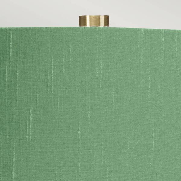  Elstead Elstead Isla Fabric Table Lamp Antique Brass/green 