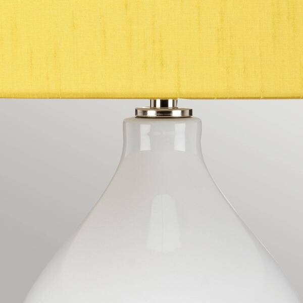 Elstead Elstead Isla Fabric Table Lamp Polished Nickel/yellow 