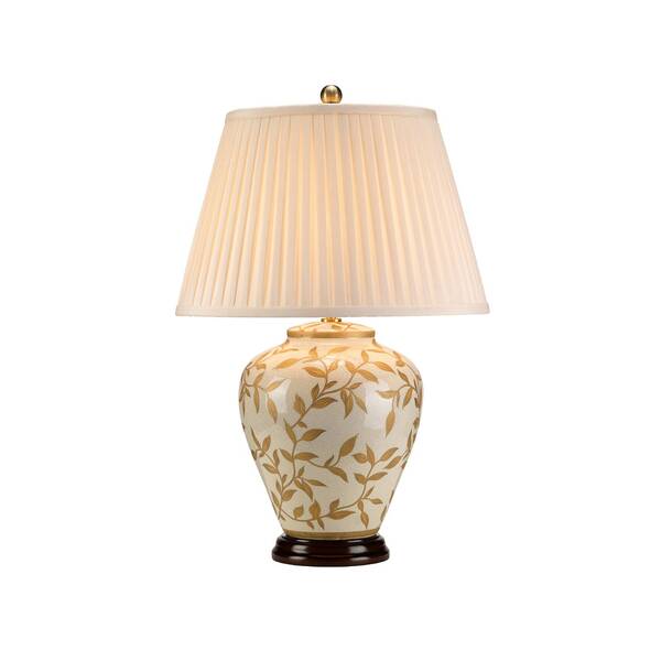  Elstead Elstead Leaves Table Lamp, Porcelain Base 