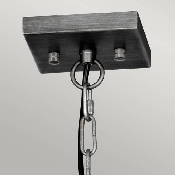  Elstead Elstead Louvre Industrial Style Pendant Light, 6-bulb 