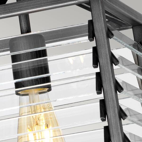  Elstead Elstead Louvre Industrial Style Pendant Light, 1-bulb 