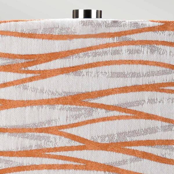  Elstead Elstead Milo Table Lamp, Nickel-white/orange 