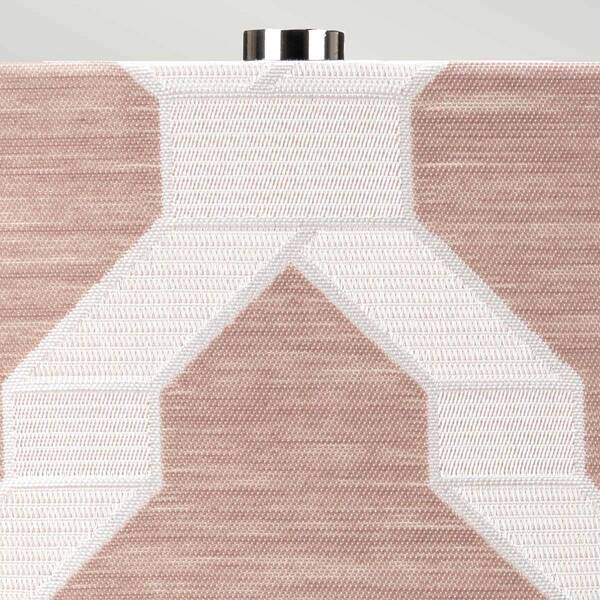  Elstead Elstead Milo Table Lamp, Nickel-white/pink 