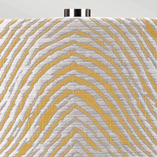  Elstead Elstead Milo Table Lamp, Nickel-white/yellow 