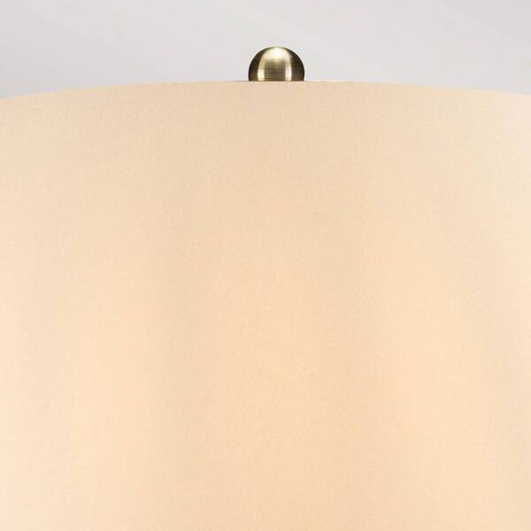  Elstead Elstead Ottoman Table Lamp With Ceramic Base, Ivory Lampshade 