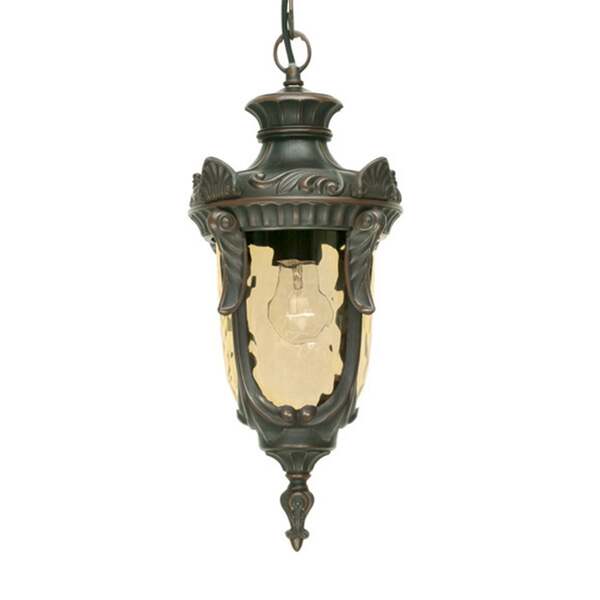  Elstead Elstead Philadelphia Pendant Light, Bronze/amber, Ip43 