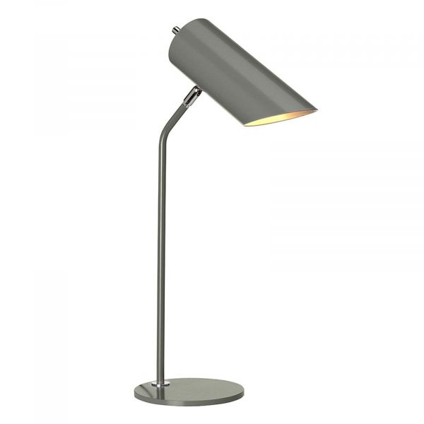  Elstead Elstead Quinto Table Lamp, Dark Grey/nickel 