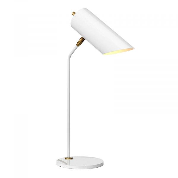  Elstead Elstead Quinto Table Lamp, White/antique Brass 