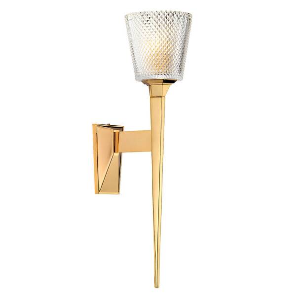 Elstead Elstead Verity Led Wall Light, Ip44, Polished Gold 