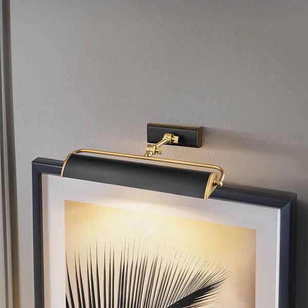  Elstead Elstead Winchfield Wall Light, Width 45 Cm, Black/brass 
