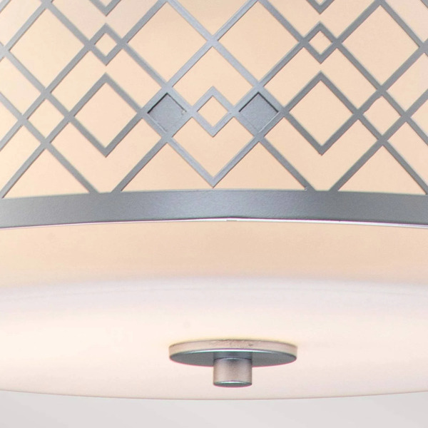  Elstead Elstead Ziggy Medium Ceiling Light, Silver 
