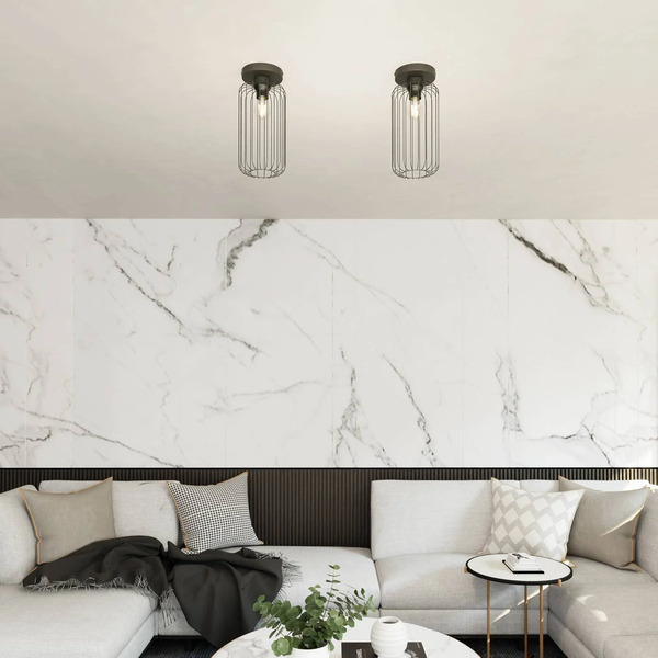  Emibig Lighting Emibig Lighting Ceiling Lamp Barn, ø 16 Cm, Black, Metal, E27 
