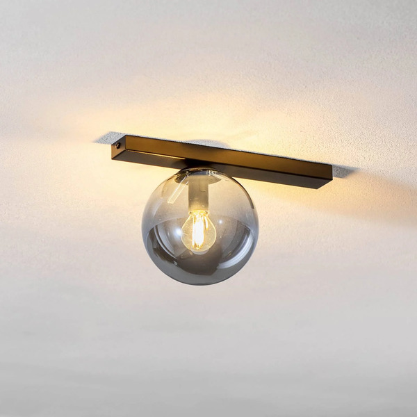  Emibig Lighting Emibig Lighting Ceiling Lamp Fit, Black/graphite, 1-bulb 