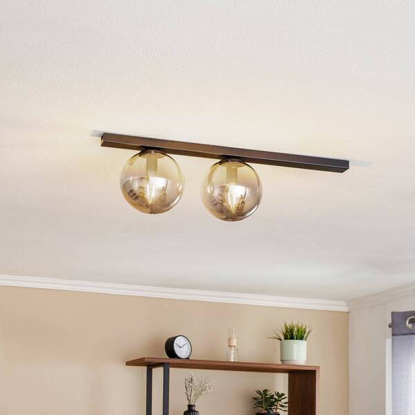  Emibig Lighting Emibig Lighting Ceiling Lamp Fit, Black/graphite, 2-bulb 