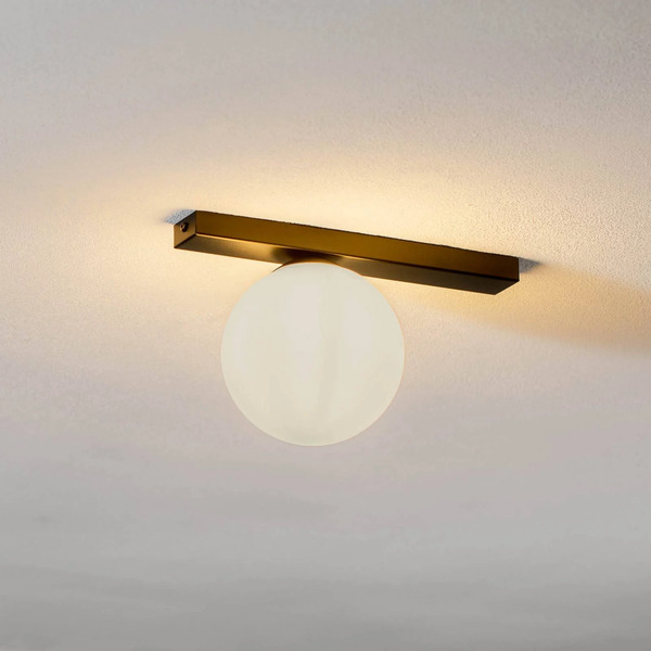  Emibig Lighting Emibig Lighting Ceiling Lamp Fit, Black/opal, 1-bulb 