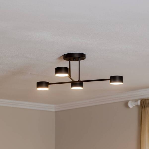  Emibig Lighting Emibig Lighting Ceiling Light Mode 4, Steel, 4-bulb, Gx53, Black 
