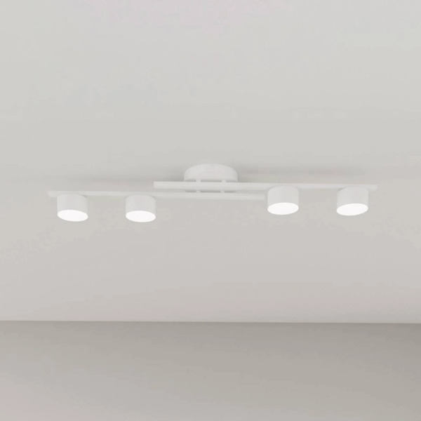  Emibig Lighting Emibig Lighting Fragment Ceiling Lamp, White, Length 86 Cm, Metal, 4-bulb. 