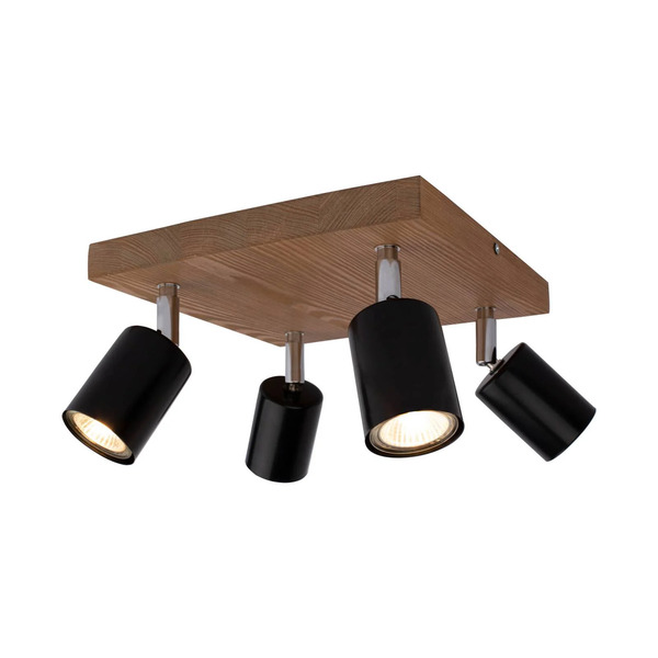  Envostar Envostar Alara Spot 4-bulb 25x25cm Pine Brown 