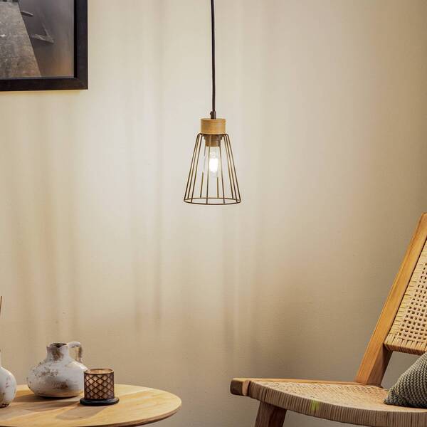  Envostar Envostar Dorvi Hanging Light, Oiled Oak, 1-bulb 