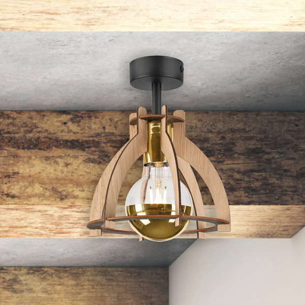  Envostar Envostar Falou Ceiling Light, Oak, ø 25 Cm 