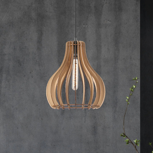  Envostar Envostar Falou Pendant Light, Oak, ø 25 Cm 
