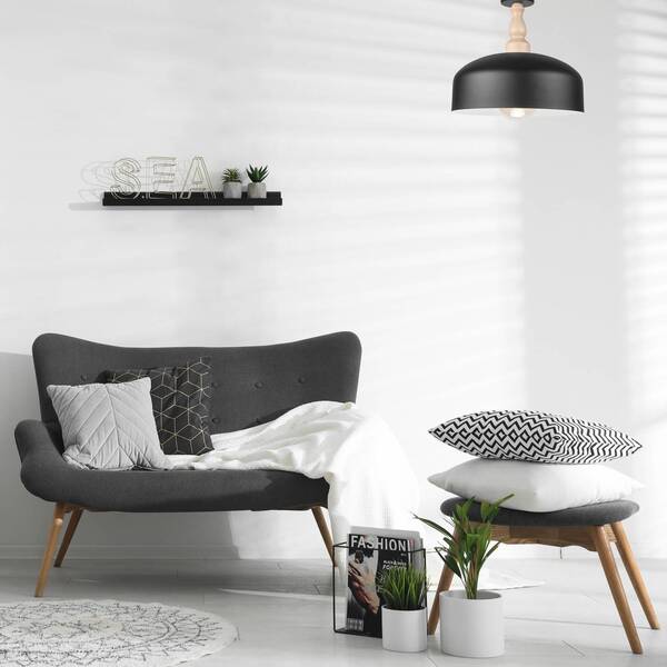 Envostar Envostar Gina Ceiling Light Metal Shade Black 