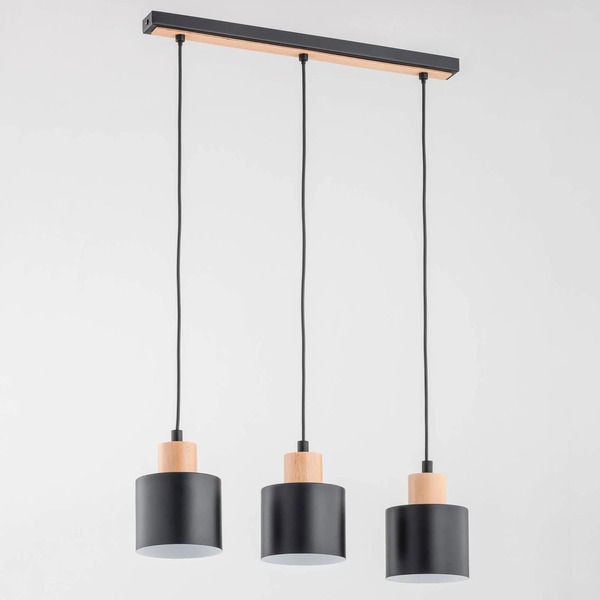  Envostar Envostar Ilva Pendant Light, 3-bulb, Black 