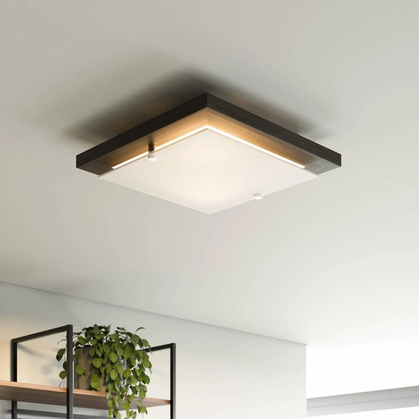  Envostar Envostar Kerio Ceiling Lamp, 30x30 Cm, Wenge 