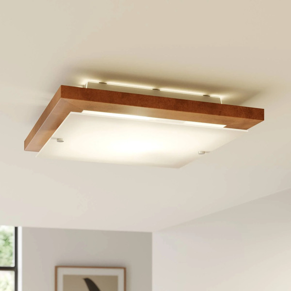  Envostar Envostar Kerio Ceiling Lamp 35x35cm Pine Rustic 