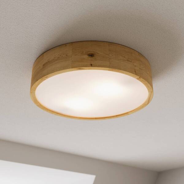  Envostar Envostar Kerio Ceiling Light, ø 37 Cm, Natural Oak 