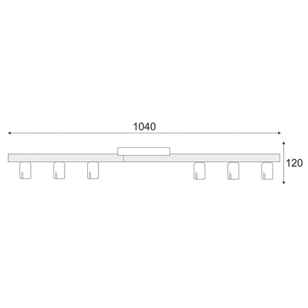  Envostar Envostar Laurent Ceiling Light, Wood/black, 6-bulb 