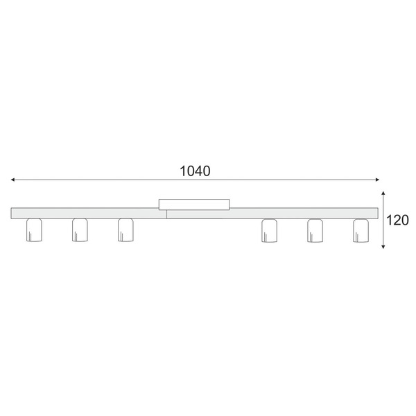  Envostar Envostar Laurent Ceiling Light, Wood/white, 6-bulb 