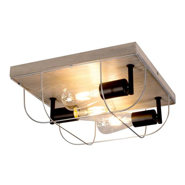  Envostar Envostar Neptuna Ceiling Light, Square, 3-bulb. 