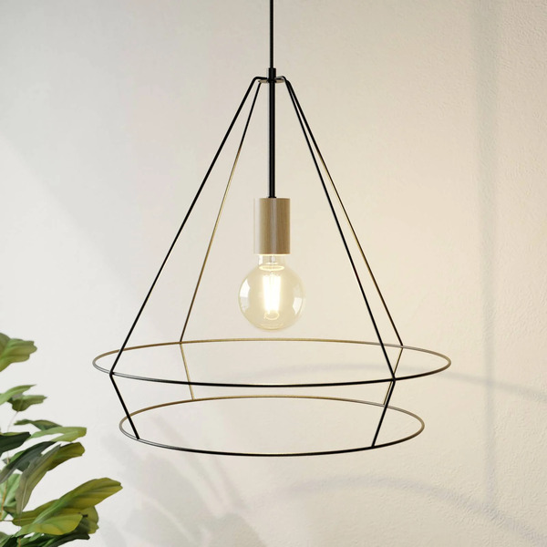  Envostar Envostar Open Hanging Light With Metal Shade, Angular 