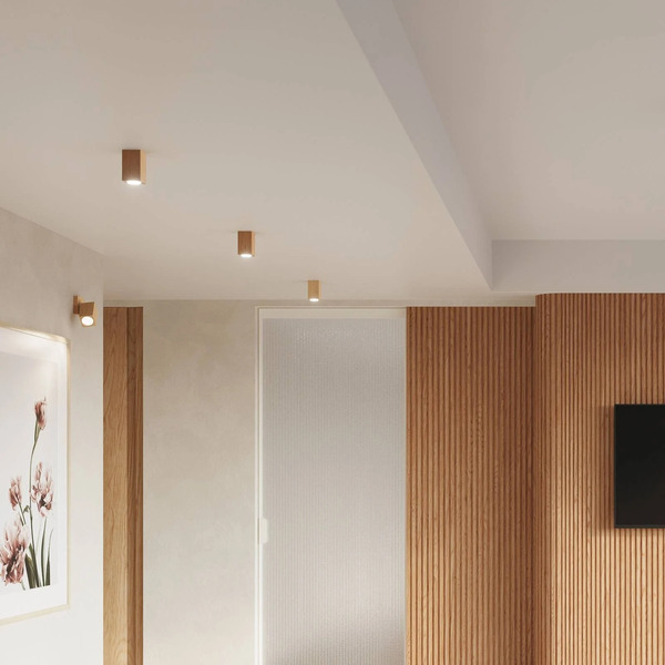  Envostar Envostar Peach Puff Ceiling Light Cuboid 10 cm 