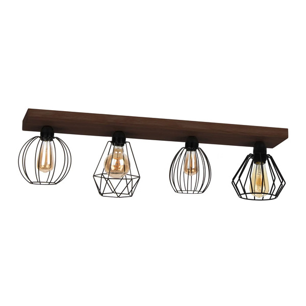  Envostar Envostar Various Ceiling Lamp 4-bulb Dark Pine 