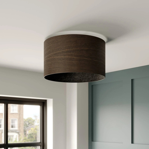  Envostar Envostar Veneer Ceiling Light Smoked Oak ø 40cm 