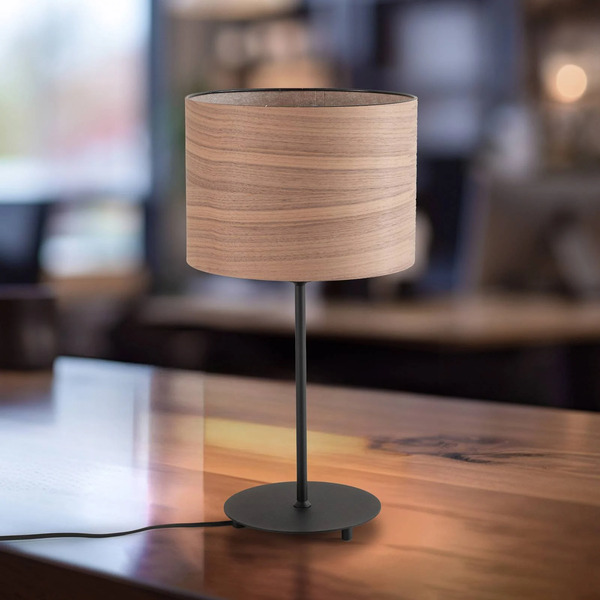  Envostar Envostar Veneer Table Lamp Walnut ø 25cm 