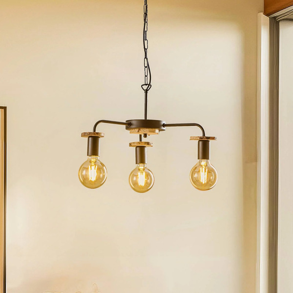  Envostar Envostar Yorik Hanging Light With Tree Discs, 3-bulb 