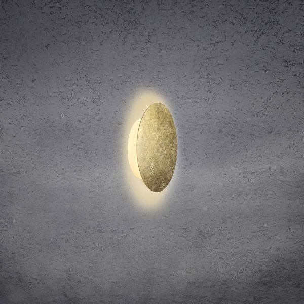  Escale Escale Blade Led Wall Light, Gold Leaf, ø 18 Cm 